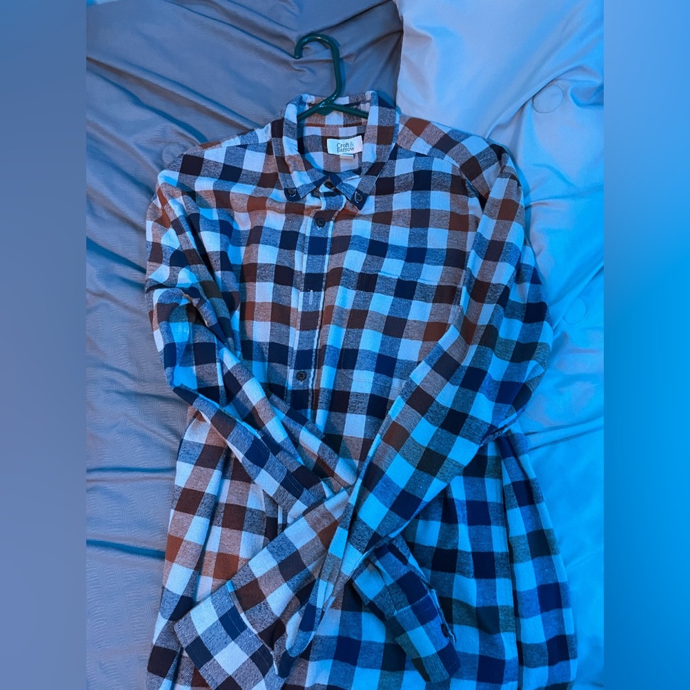 Croft & Barrow Flannel/Button-Down
